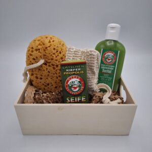 Basic Cadeau pakket in houten geschenk kistje